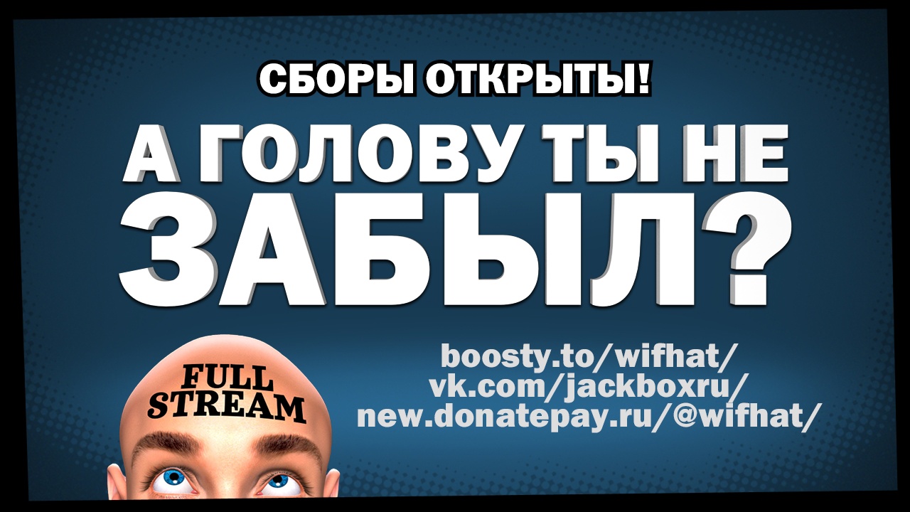 Открыты сборы на игру «А ГОЛОВУ ТЫ НЕ ЗАБЫЛ? FULL STREAM» | Jackbox Games  на русском